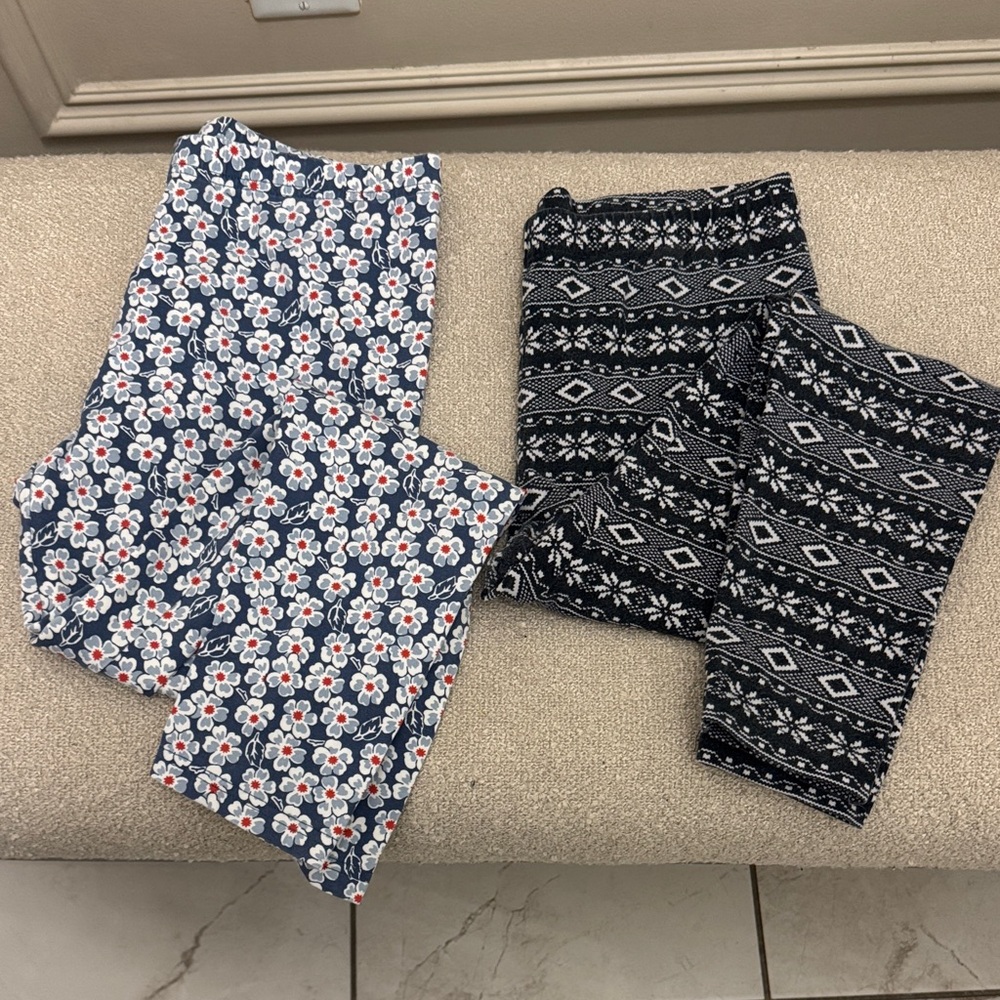 Polo Ralph Lauren Floral and Geometric Print Leggings Set